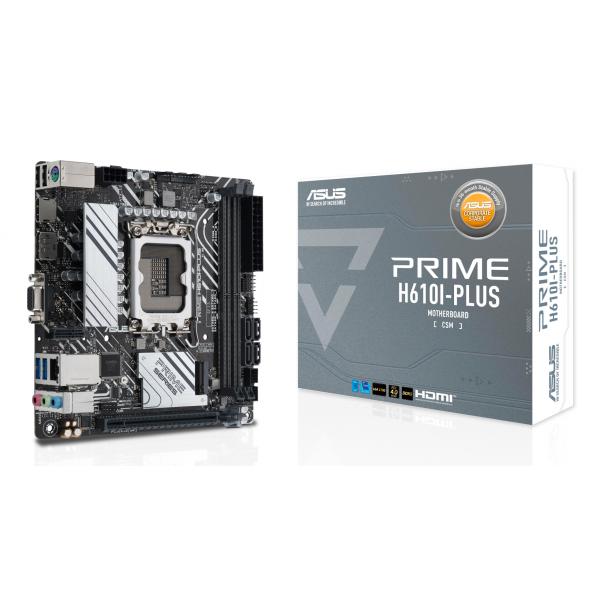 ASUS PRIME H610I-PLUS-CSM Intel H610 LGA 1700 mini ITX (ASUS PRIME H610I-PLUS-CSM S1700 Motherboard)