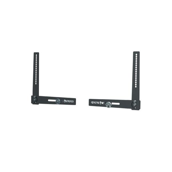 SMS Smart Media Solutions C121U002-1A supporto da parete per casse acustiche Staffa per TV Nero (SMS M000200, Universal Soundbar Holder)
