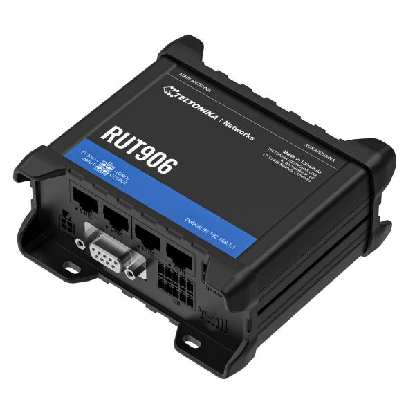Teltonika RUT906 Router di rete cellulare (RUT906 WiFi/4G CAT4 Router - standard version EU PSU - Warranty: 24M)