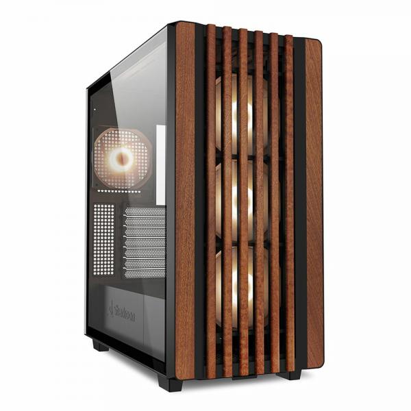 Sharkoon REBEL C70G RGB Full Tower Nero, Legno (Sharkoon Rebel C70G RGB, tower case [b)