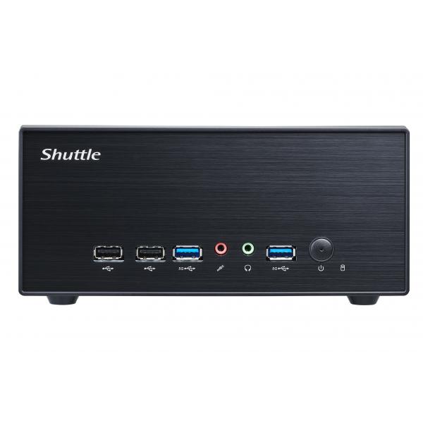 Shuttle XP? slim XH610G2 barebone per PC/stazione di lavoro Desktop Nero Intel H610 LGA 1700 (XH610G2 S1700 H610 BLACK 180W - GLN HDMI DISPLAY-PORT)