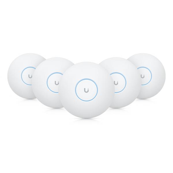 Ubiquiti U7 Pro 5700 Mbit/s Bianco (Ubiquiti Access-Point UniFi U7-Pro 802.11be WiFi 7 [ohne PoE-Adapter] 5er-Pack Ohne/without PoE Adapter)