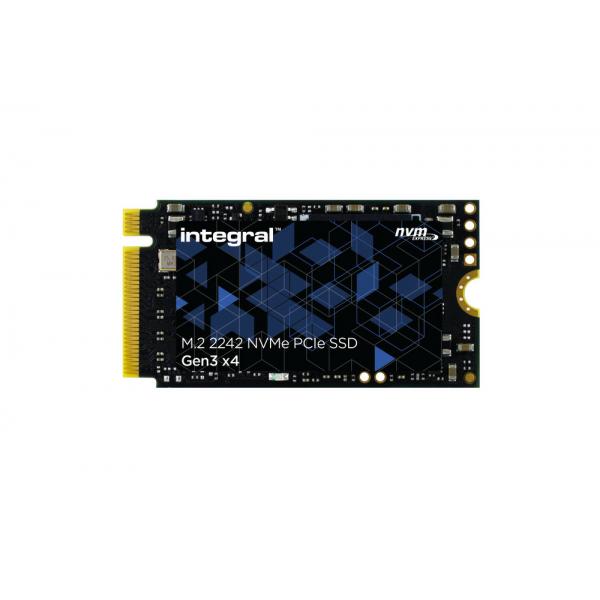 Integral SB-1342-512-IN drives allo stato solido 512 GB M.2 PCI Express 3.0 NVMe TLC (512GB SSD M.2 2242 NVME 1.3 PCIe Gen3 x4 R-3000MBs W-2200MBs TBW 180 INTEGRAL [double-sided chips])