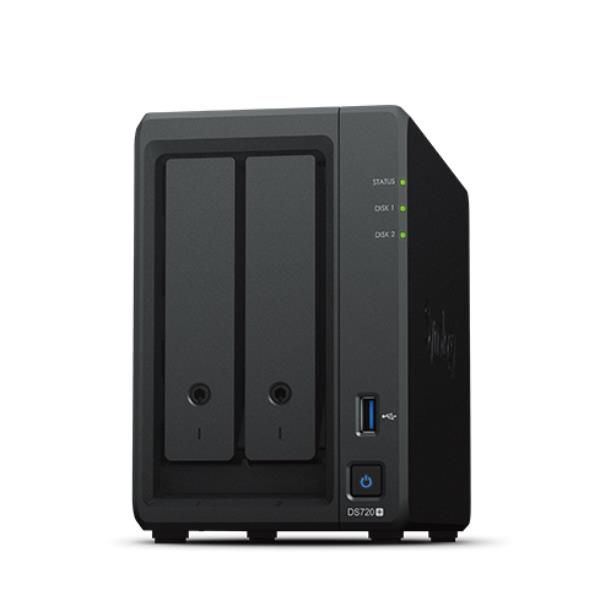 Synology DiskStation DS725+ server NAS e di archiviazione Ryzen Embedded R1600 4 GB DDR4 0 TB Nero (Synology DS725+ 2 bay Plus series with Ryzen R1600; 4GB Ram [32GB max]; 1x 2.5GbE; 1x 1GbE; 2x M.2