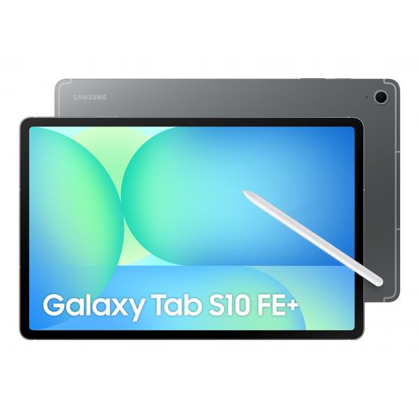 Samsung Galaxy Tab S10 FE+, Android Tablet, Display 13.1 LCD, Wifi, RAM 12GB, 256GB, 10.090 mAh, S Pen, Android 15, IP68, Gray (Galaxy Tab S10 Fe+ [13.1, - Wi-Fi] - Warranty: 12M)