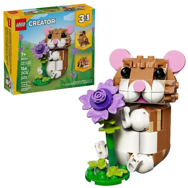 SIMPATICO CRICETO CON FIORE