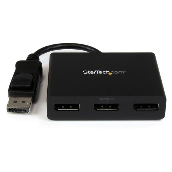 StarTech.com Hub MST DisplayPort a 3 Porte - Adattatore Multi-Monitor DP 1.2 - SdoppiatoreSplitter Video DisplayPort 4K 30Hz o 1080p 60Hz per triplo Monitor - Solo Windows (DP TO DP MULTI MONITOR AD