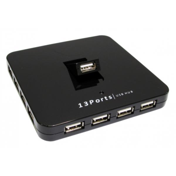 Cables Direct USB2-3013HUB hub di interfaccia 480 Mbit/s (13 Port USB2.0 Hub - PSU)