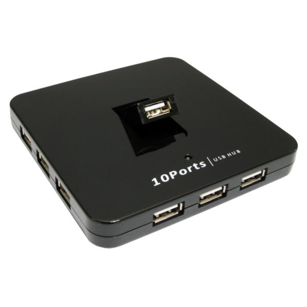 Cables Direct USB2-3010HUB hub di interfaccia 480 Mbit/s (10 Port USB2.0 Hub - PSU)