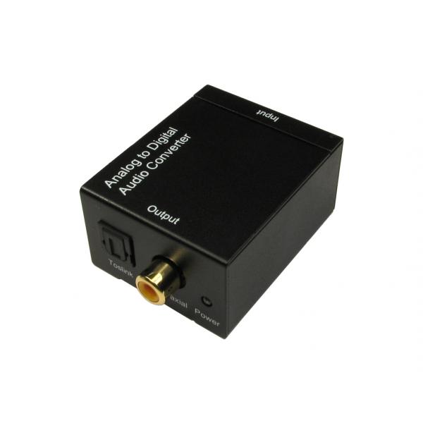 Cables Direct 4OPT-401 convertitore audio Nero (Analogue to TOSLINK Converter)
