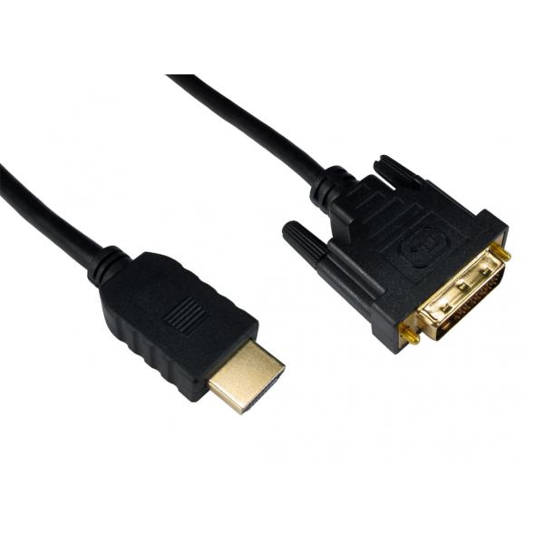 Cables Direct HDMI/DVI-D, 20m Nero (20m HDMI To DVI D Cable)