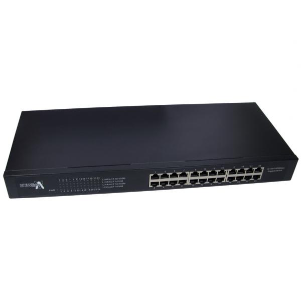 Cables Direct NEWlink Non gestito L2 Gigabit Ethernet [10/100/1000] Nero (24 Port Gigabit Ethernet Switch)