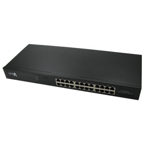 Cables Direct NLHUB-24FE switch di rete Non gestito L2 Fast Ethernet [10/100] Nero (24 Port 10/100 Ethernet Switch)