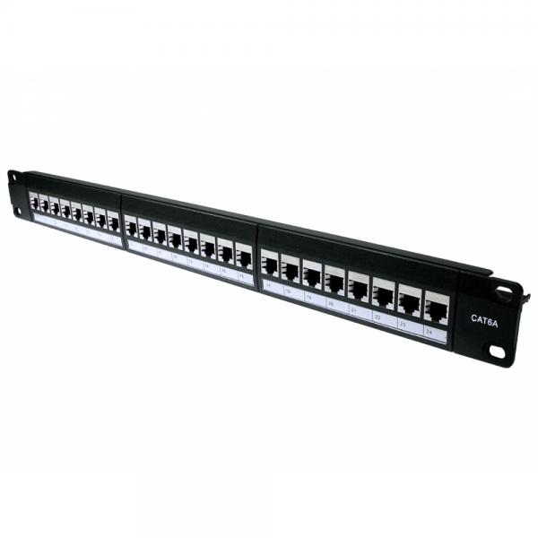 Cables Direct UT-899CAT6APP24 pezzo di pannello 1U (24 Port STP Cat6A Patch Panel - In-line coupler)