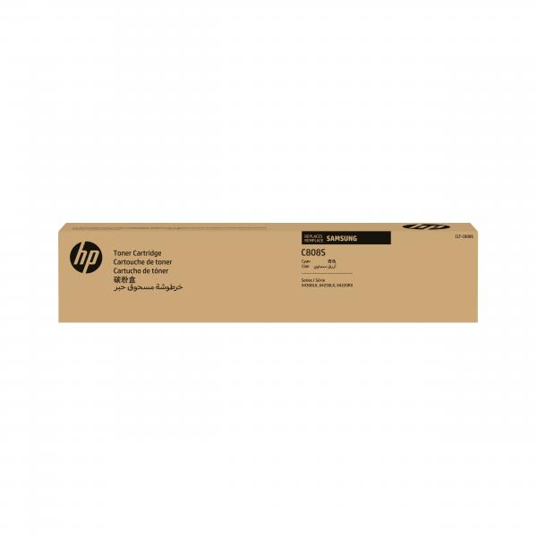 Samsung Cartuccia toner ciano originale HP CLT-C808S (SAMSUNG CLT-C808S CYAN TONER CARTRID)