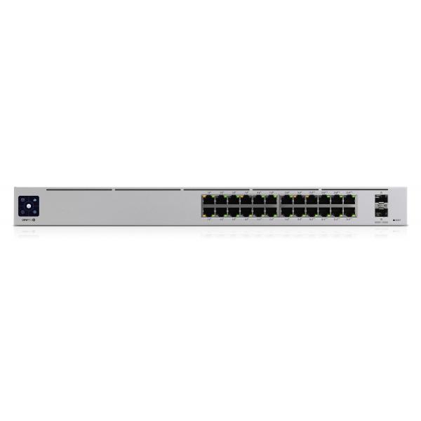 Ubiquiti UniFi Pro 24-Port PoE Gestito L2/L3 Gigabit Ethernet [10/100/1000] Supporto Power over Ethernet [PoE] 1U Argento (Ubiquiti Networks UniFi Pro 24-Port PoE Managed L2/L3 Gigabit Ethernet [10/1