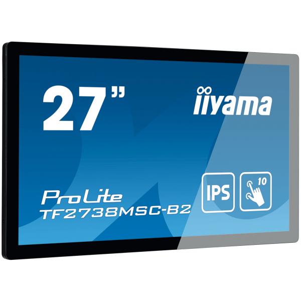 iiyama ProLite TF2738MSC-B2 Monitor PC 68,6 cm [27] 1920 x 1080 Pixel Full HD LED Touch screen Multi utente Nero (Iiyama TF2738MSC-B2 27' Touch)