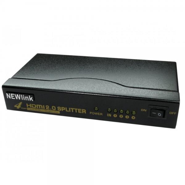 Cables Direct NLHDSP204-HD2 ripartitore video HDMI 4x HDMI (4 Port HDMI V2 4k@60Hz Splitter)