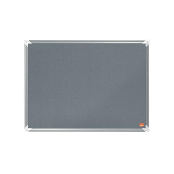 Nobo 1915194 bacheca per appunti Grigio Alluminio (Nobo 1915194 Premium Plus Grey Felt Notice Board 600x450mm)