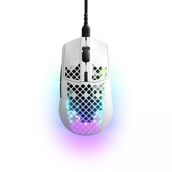 Steelseries Aerox 3 mouse Gaming Mano destra USB tipo-C Ottico 8500 DPI (AEROX 3 SNOW 2022 EDITION WIRED)