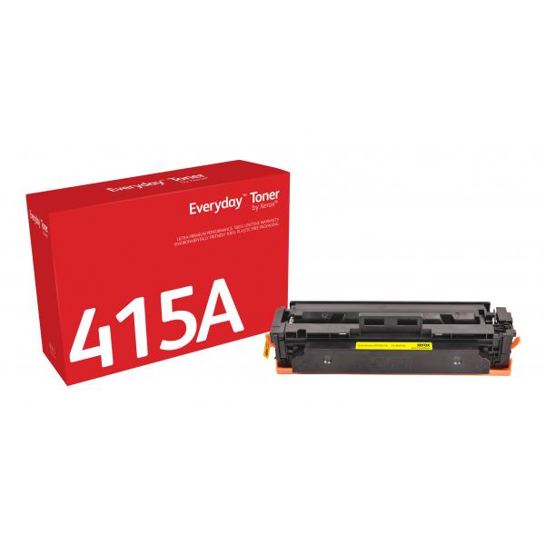 Toner Everyday™ di Xerox Giallo compatibile con HP 415A [W2032A], Capacità standard (EVERYDAY YELLOW TONER FOR HP - 415A [W2032A] STANDARD CAPACITY)