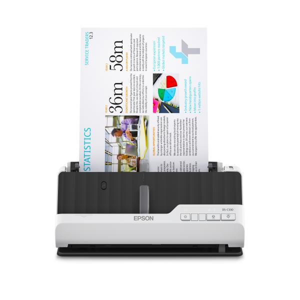 Epson DS-C330 Scanner con ADF + alimentatore di fogli 600 x 600 DPI A4 Nero, Bianco (Epson DS-C330 Scanner Letter Input: 30?Bits?Color)