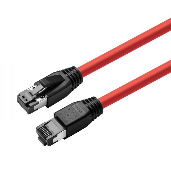 Microconnect MC-SFTP8010R cavo di rete Rosso 10 m Cat8.1 S/FTP [S-STP] (CAT8.1 S/FTP 10m Red LSZH - Shielded Network Cable, AWG - 24 - Warranty: 300M)
