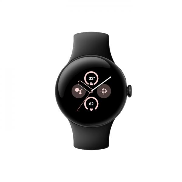 Google Pixel Watch 2 AMOLED 41 mm Digitale Touch screen Nero Wi-Fi GPS [satellitare] (Google Pixel Watch 2 matte black aluminum 41mm obsidian active band)