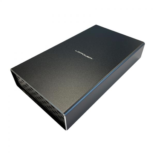 LC-Power LC-DOCK-C-35-M2 contenitore di unità di archiviazione Box esterno HDD/SSD Nero 3.5 (LC-Power LC-DOCK-C-35-M2 USB3.2 Dockin)