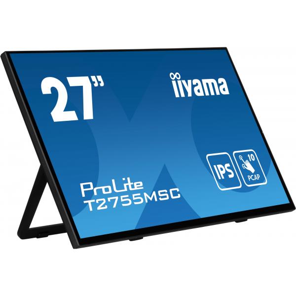 iiyama ProLite T2755MSC-B1 Monitor PC 68,6 cm [27] 1920 x 1080 Pixel Full HD LED Touch screen Da tavolo Nero (iiyama ProLite T2755MSC-B1 sk?rm - LED)