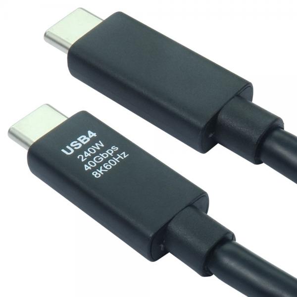 Cables Direct USB4-5300E-ACT cavo USB USB4 Gen 2x2 3 m USB C 40 Gbit/s Nero (3m USB4 40Gbps EPR Cable - Active)