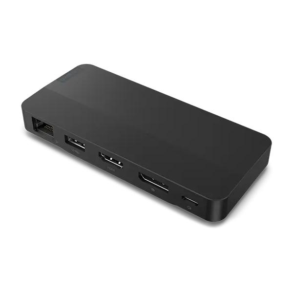 Lenovo 40B90100UK replicatore di porte e docking station per laptop Cablato USB 3.2 Gen 1 [3.1 Gen 1] Type-C Nero (USB-C DUAL DISPLAY TRAVEL - DOCK WITH 100W ADAPTER UK)