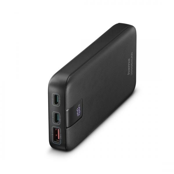 Hama 00201719 batteria portatile Polimeri di litio [LiPo] 20000 mAh Antracite (HAMA Powerbank PD 20000mAh 2xUSB-C+1xU)