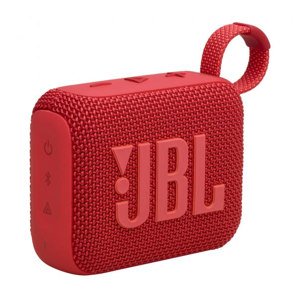 JBL Go 4, Sistema audio portatile waterproof e dustproof, Rosso (JBL GO 4 Lautsprecher rot)