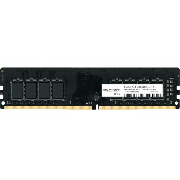 Innovation IT 3200 8GB CL16-18-18 1.35V LD 8-Chip memoria 1 x 8 GB DDR4 288-pin DIMM (3200 8GB Innovation IT CL16-18-18 1.35)