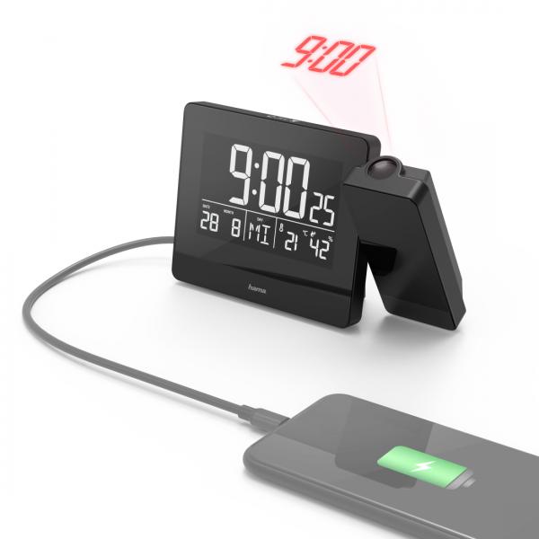 Hama Plus Charge Sveglia digitale Nero (Hama Plus Charge - alarmur - elektroni)