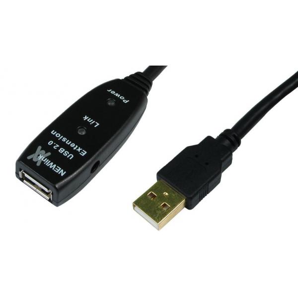 Cables Direct 30m USB 2.0 A/A cavo USB USB A 0,48 Gbit/s Nero (30m USB 2.0 Active Extension Cable)
