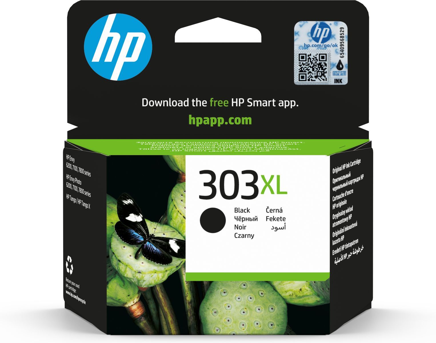HP Cartuccia di inchiostro nero originale ad alta capacità 303XL (ORIGINAL HP 303XL HIGH YIELD - BLACK INK CARTRIDGE)