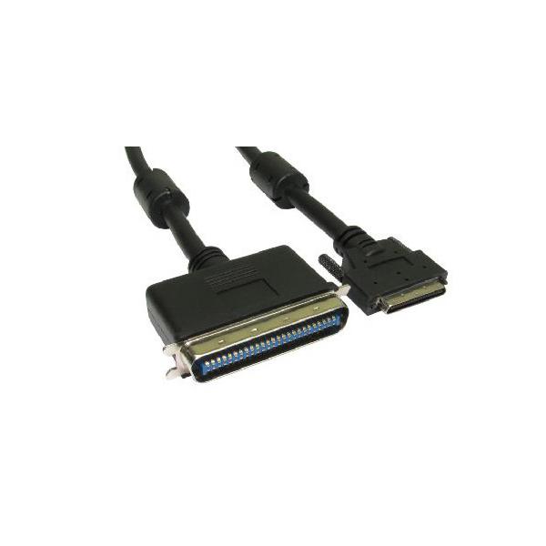 Cables Direct 2m, CN50 M/U2CN68 M, SCSI-5 cavo SCSI Nero Esterno Centronics C50 68-p (2m SCSI 1-5 50 Pin Centronic [M] to VHDCI [M] Cable)