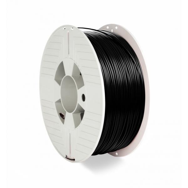 Verbatim 55052 materiale di stampa 3D Polietilene Tereftalato Glicole [PETG] Nero 1 kg (3D PRINTER FILAMENT PET-G - 1.75MM 1KG BLACK 55052, 1 - pc[s], 1 kg - Warranty: 24M)