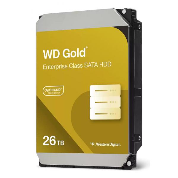 Western Digital Gold WD261KRYZ disco rigido interno 26 TB 7200 Giri/min 512 MB 3.5 Serial ATA III (WD HD3.5 SATA3-Raid 26TB WD261KRYZ / Gold [Di])