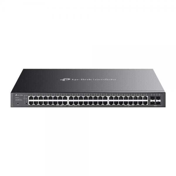 TP-Link Omada SG2452LP switch di rete Gestito L2/L2+ Gigabit Ethernet [10/100/1000] Supporto Power over Ethernet [PoE] 1U Nero (TP-LINK OMADA 52PT GB SMT SWT 32PT POE)