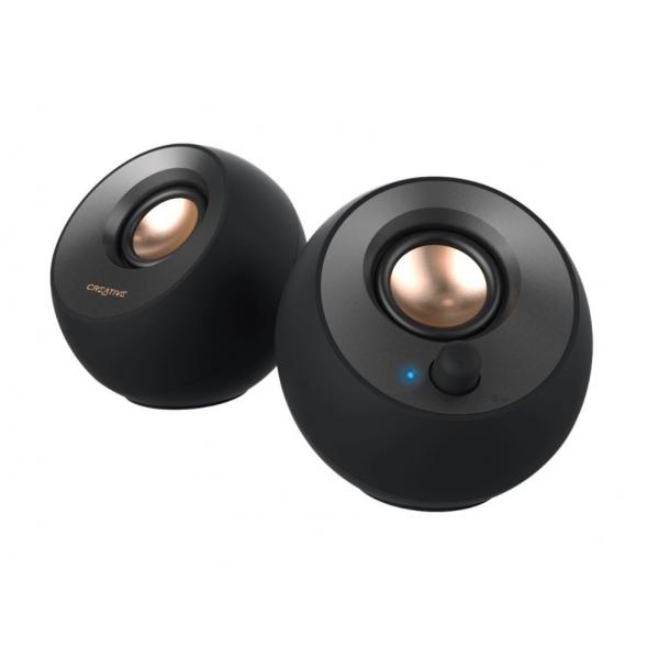 Creative Labs Pebble V2 2-vie Nero Cablato 8 W (PEBBLE V2 - 2.0 SPEAKERS - BLK)