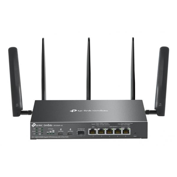 TP-Link Omada ER706WP-4G router wireless Gigabit Ethernet Dual-band [2.4 GHz/5 GHz] Nero (TP-LINK OMADA 4G+CAT6 AX3000 GB VPN GW)