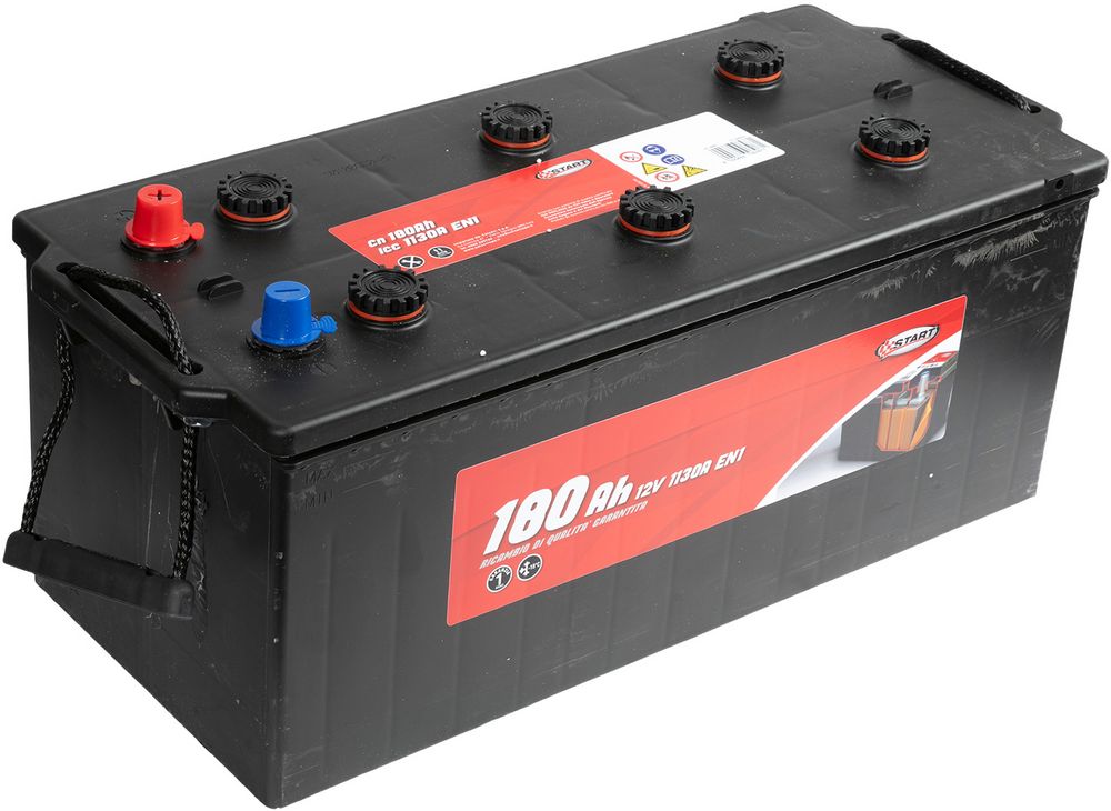 Batteria per autocarro e trattori 180Ah 12V 1000A polo positivo sinistro
