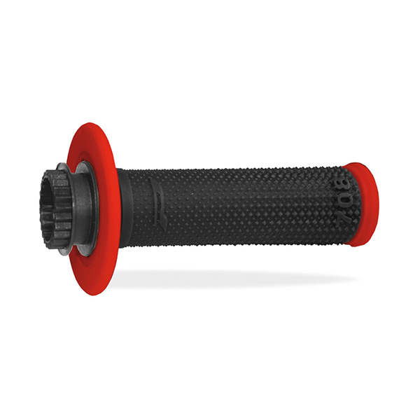 MANOPOLE CROSS PROGRIP 708 ROSSO-NERO CON SISTEMA LOCK-ON