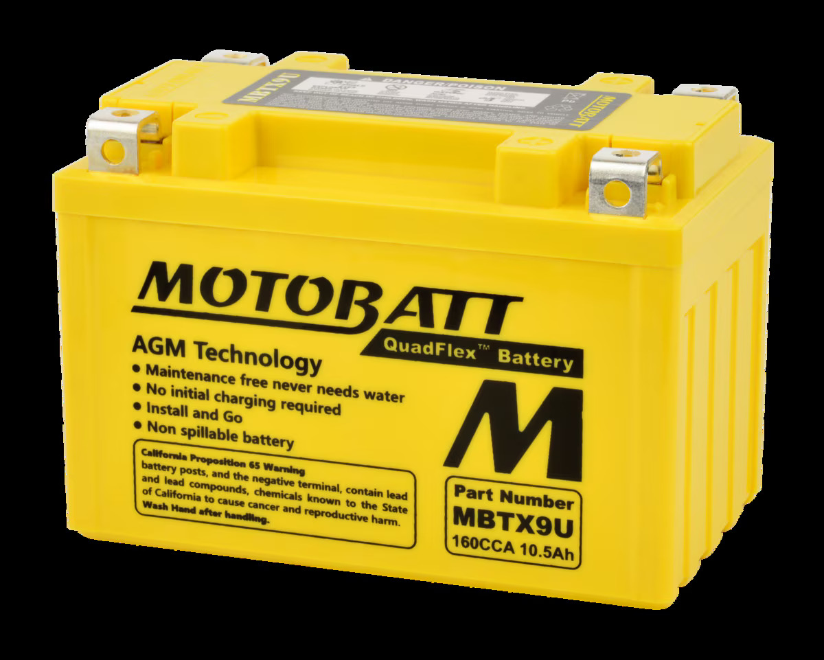 MotoBatt MBTX9U 12V 10,5Ah – Batteria AGM Sigillata Precaricata