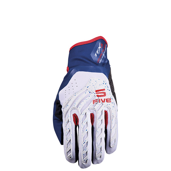 GUANTI FIVE TFX5 GREY / BLUE / RED (L)