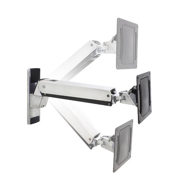 Ergotron Interactive Arm, VHD 152,4 cm [60] Parete Alluminio, Nero (INTERACTIVE TV ARM VHD POLISHED - 40-63IN 15. 9-31.8KG MIS-E/F)