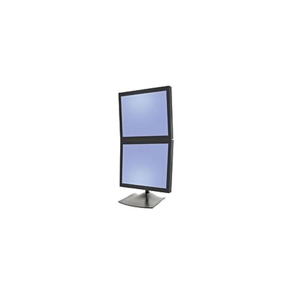 Ergotron DS Series DS100 Dual Monitor Desk Stand, Vertical 61 cm [24] Scrivania Nero (Ergotron DS100 Dual-Monitor Desk Stand)